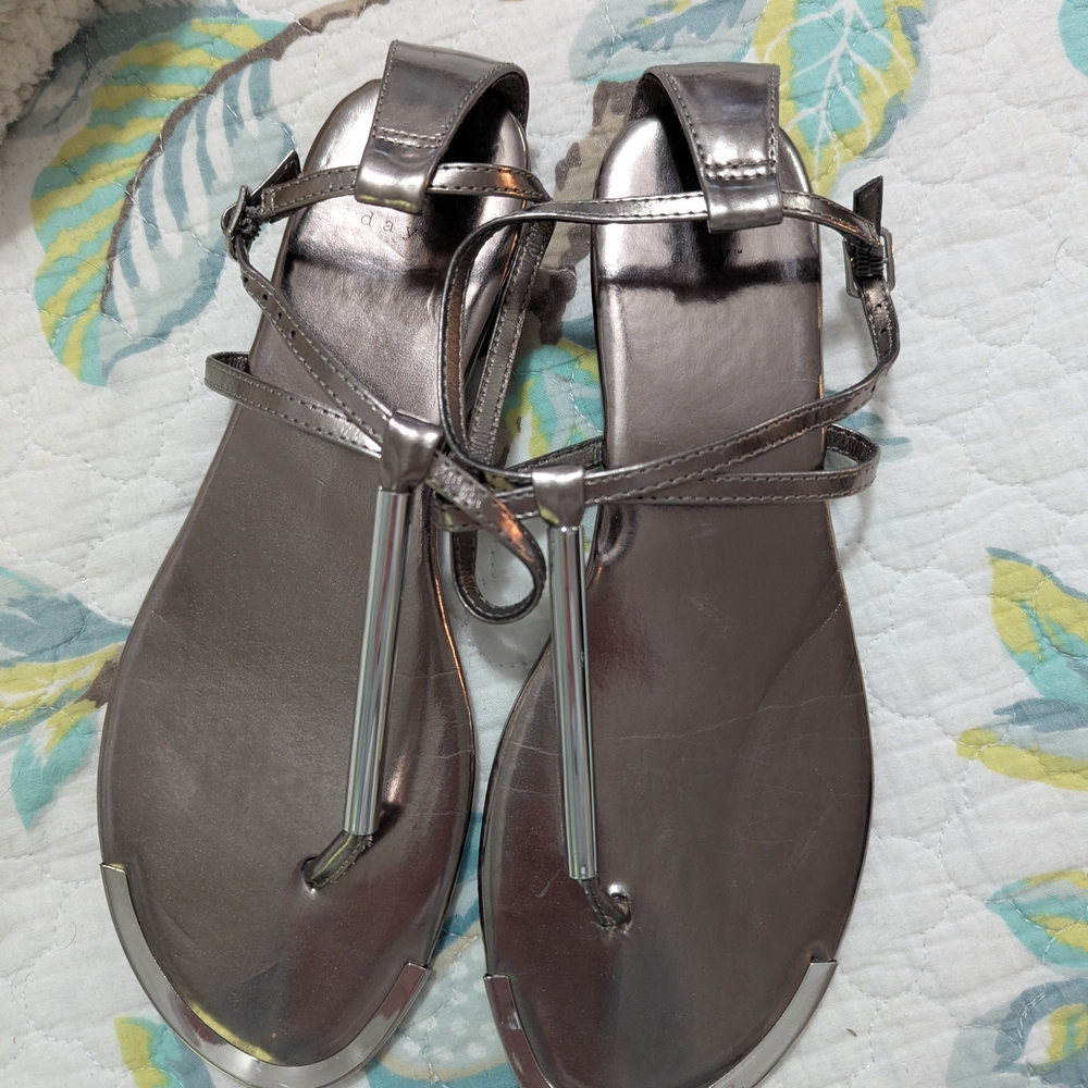 a new day Metallic Silver Sandals